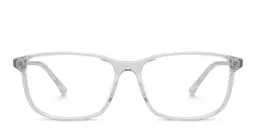 Shop EYE'M Wide Rectangle Eyeglasses in Clear online.