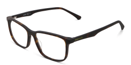 Shop EYE'M Wide Rectangle Eyeglasses in Havana online.