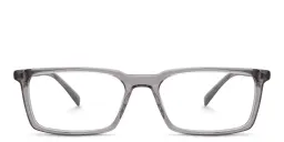 Shop EYE'M Rectangle Eyeglasses in Grey online.