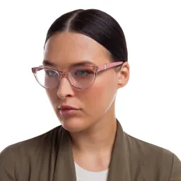 Shop EYE'M Cat Eye Eyeglasses in Pink online.