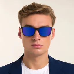 Shop EYE'M Rectangle Sunglasses in Black online.