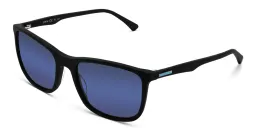 Shop EYE'M Rectangle Sunglasses in Black online.