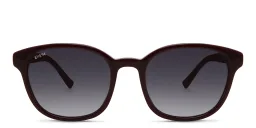 Shop EYE'M Round Sunglasses in Red online.