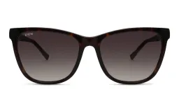 Shop EYE'M Square Sunglasses in Brown online.