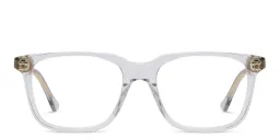 Shop GUCCI Rivets Rectangle Eyeglasses in Grey online.