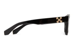 Shop OFF WHITE Unisex Round Eyeglasses in Black online.