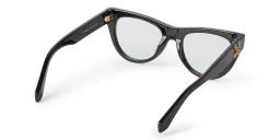 Shop OFF WHITE Unisex Cat Eye Eyeglasses in Black online.