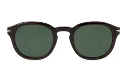 Shop DAVID BECKHAM Timeless Icons Panthos Eyeglasses in Havana online.