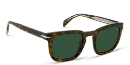 Shop DAVID BECKHAM Rectangle Sunglasses in Havana online.