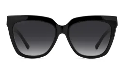 Shop JIMMY CHOO Julieka/S Square Sunglasses in Black online.