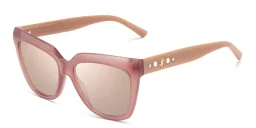 Shop JIMMY CHOO Julieka/S Square Sunglasses in Nude online.