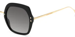 Shop ISABEL MARANT Square Sunglasses in Black Gold online.