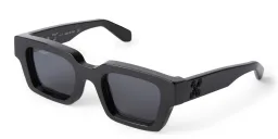 Shop OFF WHITE Virgil Unisex Square Sunglasses in Black online.
