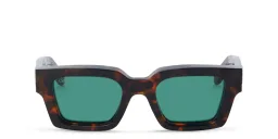 Shop OFF WHITE Virgil Unisex Square Sunglasses in Havana online.