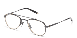 Shop AKONI Calisto Unisex Aviator Eyeglasses in Black online.
