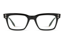 Shop AKONI Kepler Unisex Rectangle Eyeglasses in Black online.