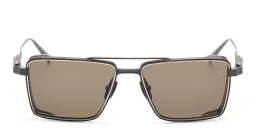 Shop AKONI Sprint-A Unisex Square Sunglasses in Gold online.