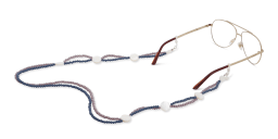 Shop The RICCI DISTRICT Crystals & Mother of Pearl Glasses Chain online.