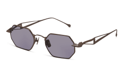 Shop SPILTMILK Hermes Unisex Irregular Sunglasses in Silver online.
