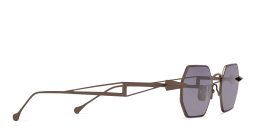 Shop SPILTMILK Hermes Unisex Irregular Sunglasses in Silver online.