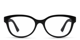 Shop GUCCI Square Eyeglasses in Black online.