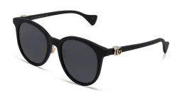Shop GUCCI Cat Eye Sunglasses in Black online.
