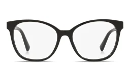Shop VALENTINO Stud Square Eyeglasses in Shiny Black online.