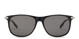 Shop MONTBLANC Rectangle Sunglasses in Black online.
