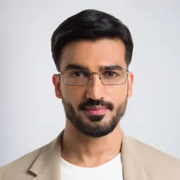 Shop EYE'M Half Rim Rectangle Eyeglasses in Gunmetal online.