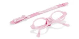 Shop Mira Flex Kids Round Eyeglasses in Pink online.
