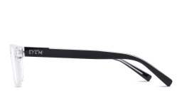 Shop EYE'M Rectangle Eyeglasses in Transparent online.