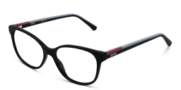 Shop EYE'M Square Eyeglasses in Black & Blue online.