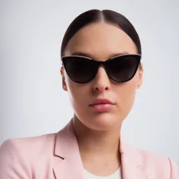 Shop EYE'M Cat Eye Sunglasses in Black online.