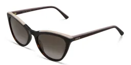 Shop EYE'M Cat Eye Sunglasses in Havana online.