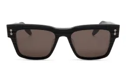 Shop AKONI Columba Square Sunglasses in Black online.