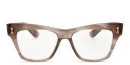 Shop AKONI Sagitta Cat Eye Eyeglasses in Pink online.