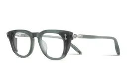 Shop AKONI Orion Round Eyeglasses in Blue online.