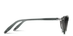 Shop AKONI Orion Round Eyeglasses in Blue online.