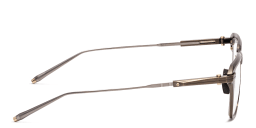 Shop AKONI Swift Square Eyeglasses in Gold online.