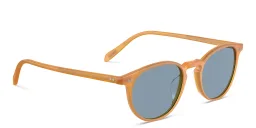 Shop OLIVER PEOPLES Unisex Panthos Sunglasses in Semi-Matte Amber Tortoise online.