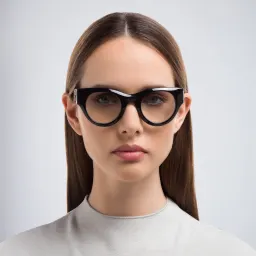 Shop OFF WHITE Unisex Round Eyeglasses in Black online.