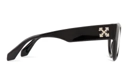 Shop OFF WHITE Unisex Round Eyeglasses in Black online.