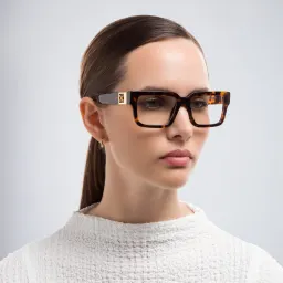 Shop OFF WHITE Unisex Square Eyeglasses in Havana online.
