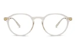 Shop MYKITA Unisex Saga Round Eyeglasses in Gold online.