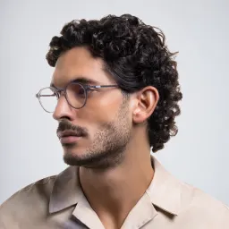 Shop MYKITA Unisex Saga Round Eyeglasses in Grey online.