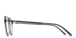 Shop MYKITA Unisex Saga Round Eyeglasses in Grey online.