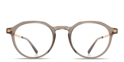 Shop MYKITA Unisex Saga Round Eyeglasses in Clear Ash online.