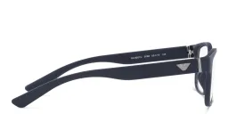 Shop Emporio Armani Wide Rectangle Eyeglasses in Matte Blue online.