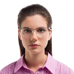 Shop Ray-Ban Square Eyeglasses in Transparent online.