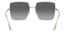 Shop BURBERRY Oversized Square Sunglasses in Light Gold online.